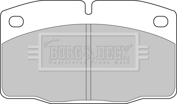 Borg & Beck BBP1117 - Тормозные колодки, дисковые, комплект autospares.lv