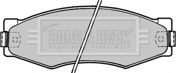 Borg & Beck BBP1180 - Тормозные колодки, дисковые, комплект autospares.lv