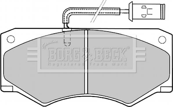 Borg & Beck BBP1138 - Тормозные колодки, дисковые, комплект autospares.lv