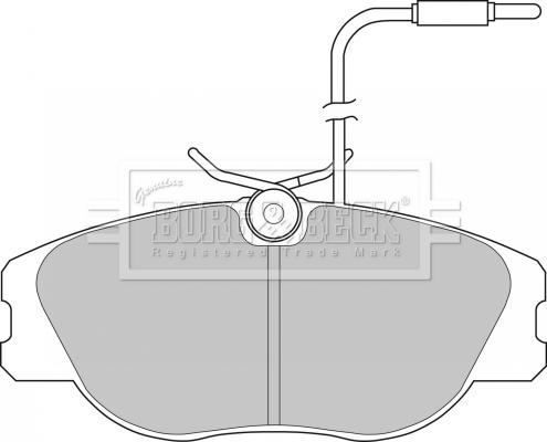 Borg & Beck BBP1129 - Тормозные колодки, дисковые, комплект autospares.lv