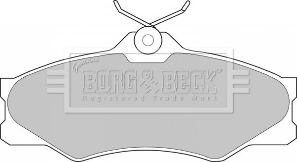 Borg & Beck BBP1175 - Тормозные колодки, дисковые, комплект autospares.lv