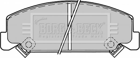 Borg & Beck BBP1176 - Тормозные колодки, дисковые, комплект autospares.lv