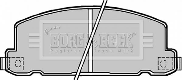 Borg & Beck BBP1171 - Тормозные колодки, дисковые, комплект autospares.lv