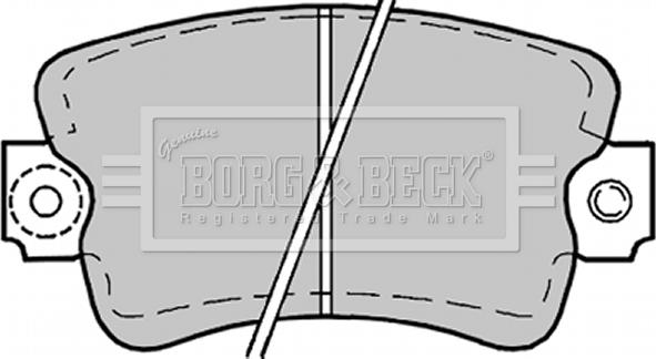 Borg & Beck BBP1178 - Тормозные колодки, дисковые, комплект autospares.lv