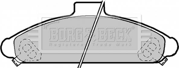 Borg & Beck BBP1172 - Тормозные колодки, дисковые, комплект autospares.lv