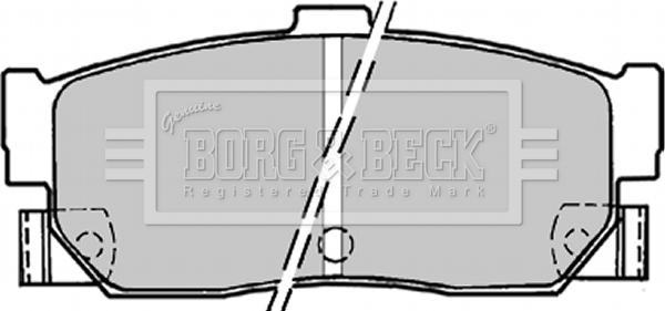 Borg & Beck BBP1177 - Тормозные колодки, дисковые, комплект autospares.lv