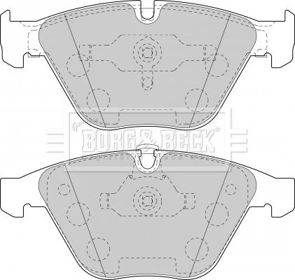 Borg & Beck BBP1894 - Тормозные колодки, дисковые, комплект autospares.lv