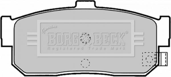 Borg & Beck BBP1895 - Тормозные колодки, дисковые, комплект autospares.lv