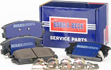 Borg & Beck BBP1893 - Тормозные колодки, дисковые, комплект autospares.lv