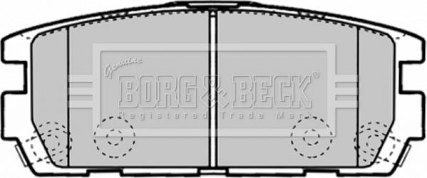 Borg & Beck BBP1893 - Тормозные колодки, дисковые, комплект autospares.lv