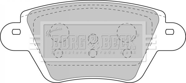 Borg & Beck BBP1892 - Тормозные колодки, дисковые, комплект autospares.lv