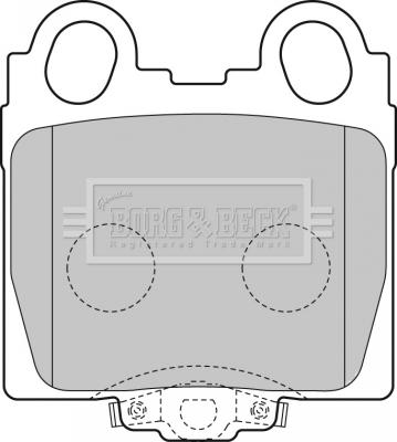 Borg & Beck BBP1849 - Тормозные колодки, дисковые, комплект autospares.lv