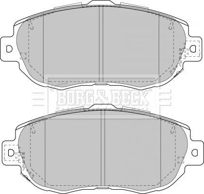 Borg & Beck BBP1848 - Тормозные колодки, дисковые, комплект autospares.lv