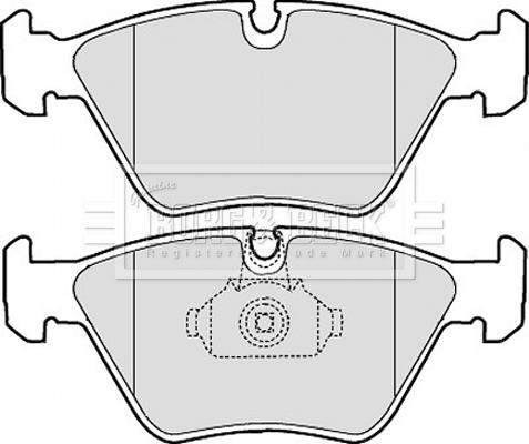 Borg & Beck BBP1843 - Тормозные колодки, дисковые, комплект autospares.lv