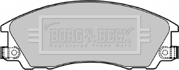Borg & Beck BBP1842 - Тормозные колодки, дисковые, комплект autospares.lv