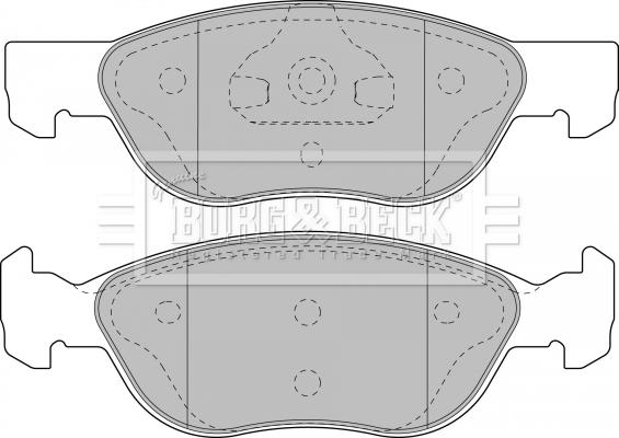Borg & Beck BBP1859 - Тормозные колодки, дисковые, комплект autospares.lv