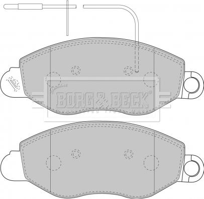 Borg & Beck BBP1850 - Тормозные колодки, дисковые, комплект autospares.lv