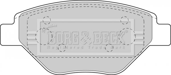 Borg & Beck BBP1851 - Тормозные колодки, дисковые, комплект autospares.lv