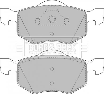 Borg & Beck BBP1858 - Тормозные колодки, дисковые, комплект autospares.lv