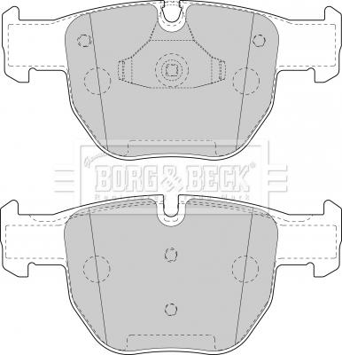 Borg & Beck BBP1853 - Тормозные колодки, дисковые, комплект autospares.lv