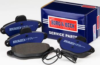 Borg & Beck BBP1852 - Тормозные колодки, дисковые, комплект autospares.lv