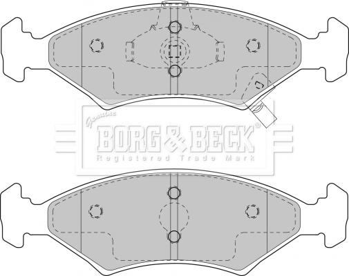 Borg & Beck BBP1865 - Тормозные колодки, дисковые, комплект autospares.lv
