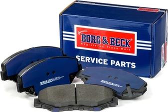 Borg & Beck BBP1860 - Тормозные колодки, дисковые, комплект autospares.lv