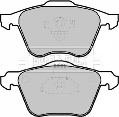 Borg & Beck BBP1861 - Тормозные колодки, дисковые, комплект autospares.lv