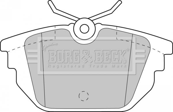 Borg & Beck BBP1867 - Тормозные колодки, дисковые, комплект autospares.lv