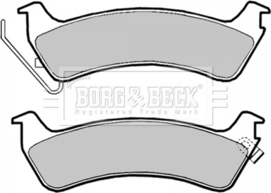 Borg & Beck BBP1809 - Тормозные колодки, дисковые, комплект autospares.lv