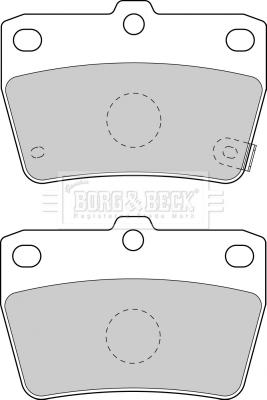 Borg & Beck BBP1804 - Тормозные колодки, дисковые, комплект autospares.lv