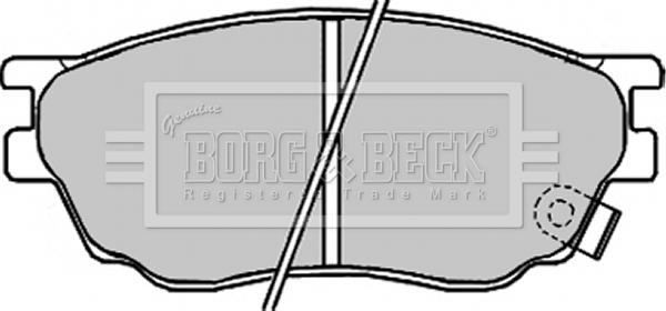 Borg & Beck BBP1814 - Тормозные колодки, дисковые, комплект autospares.lv