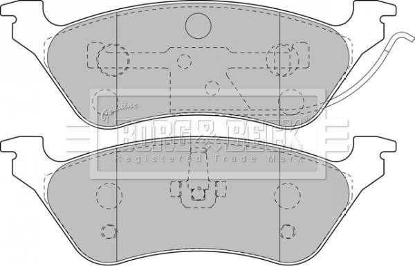 Borg & Beck BBP1889 - Тормозные колодки, дисковые, комплект autospares.lv