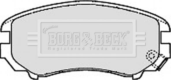 Borg & Beck BBP1884 - Тормозные колодки, дисковые, комплект autospares.lv