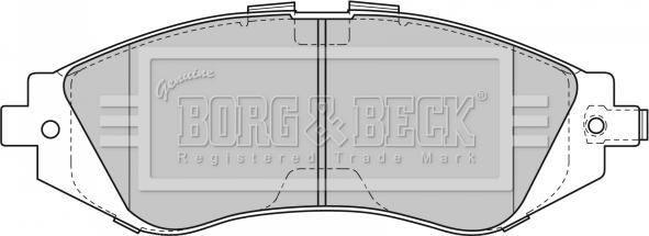 Borg & Beck BBP1881 - Тормозные колодки, дисковые, комплект autospares.lv