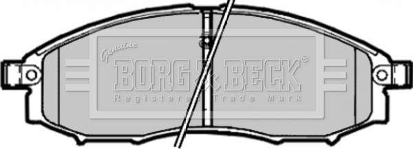 Borg & Beck BBP1882 - Тормозные колодки, дисковые, комплект autospares.lv