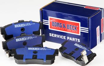 Borg & Beck BBP1834 - Тормозные колодки, дисковые, комплект autospares.lv