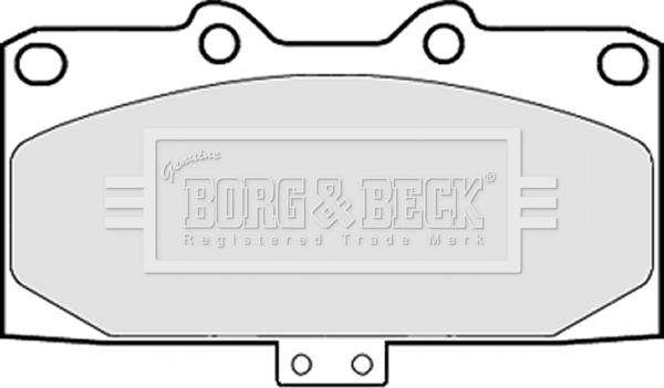 Borg & Beck BBP1832 - Тормозные колодки, дисковые, комплект autospares.lv