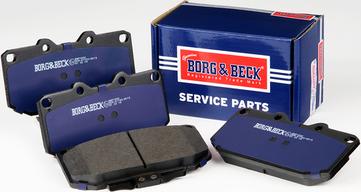 Borg & Beck BBP1832 - Тормозные колодки, дисковые, комплект autospares.lv