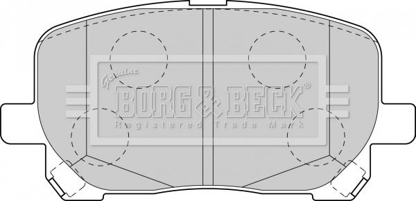 Borg & Beck BBP1837 - Тормозные колодки, дисковые, комплект autospares.lv