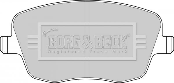 Borg & Beck BBP1825 - Тормозные колодки, дисковые, комплект autospares.lv