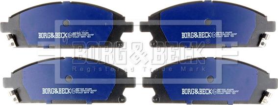 Borg & Beck BBP1820 - Тормозные колодки, дисковые, комплект autospares.lv