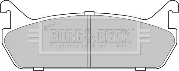 Borg & Beck BBP1828 - Тормозные колодки, дисковые, комплект autospares.lv