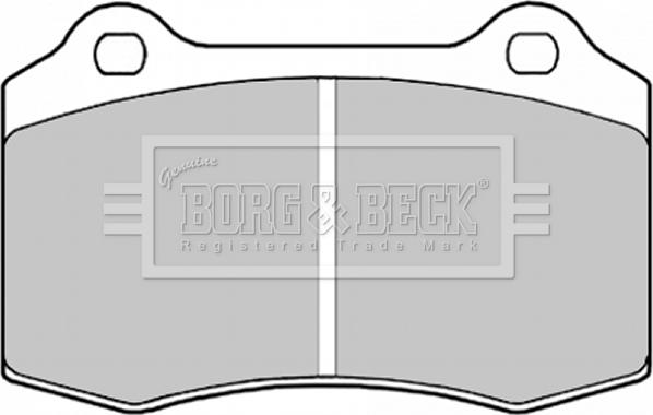 Borg & Beck BBP1823 - Тормозные колодки, дисковые, комплект autospares.lv
