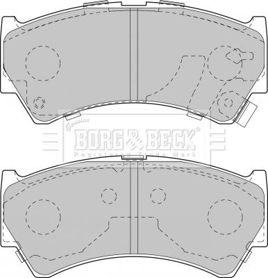 Borg & Beck BBP1827 - Тормозные колодки, дисковые, комплект autospares.lv