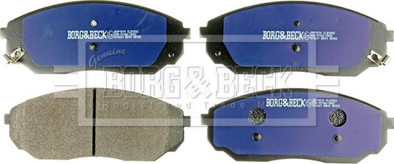 Borg & Beck BBP1874 - Тормозные колодки, дисковые, комплект autospares.lv