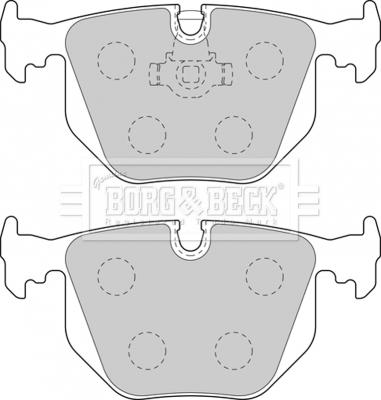 Borg & Beck BBP1871 - Тормозные колодки, дисковые, комплект autospares.lv