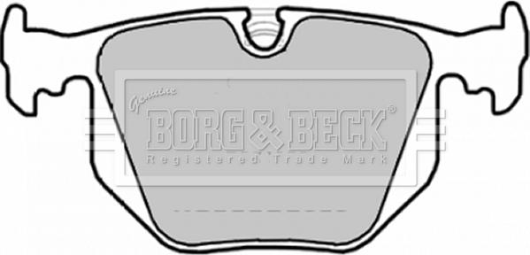 Borg & Beck BBP1872 - Тормозные колодки, дисковые, комплект autospares.lv