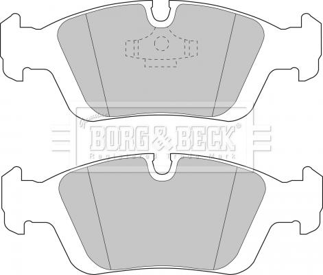 Borg & Beck BBP1399 - Тормозные колодки, дисковые, комплект autospares.lv