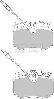 Borg & Beck BBP1395 - Тормозные колодки, дисковые, комплект autospares.lv